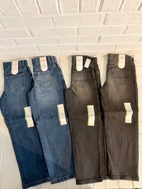 wonder nation Kids Jeans - Blue and Black Denim Pack
